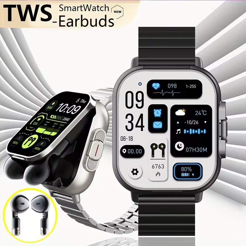 Smartwatch Headset - NFC ساعة ذكية TWS 2 في
