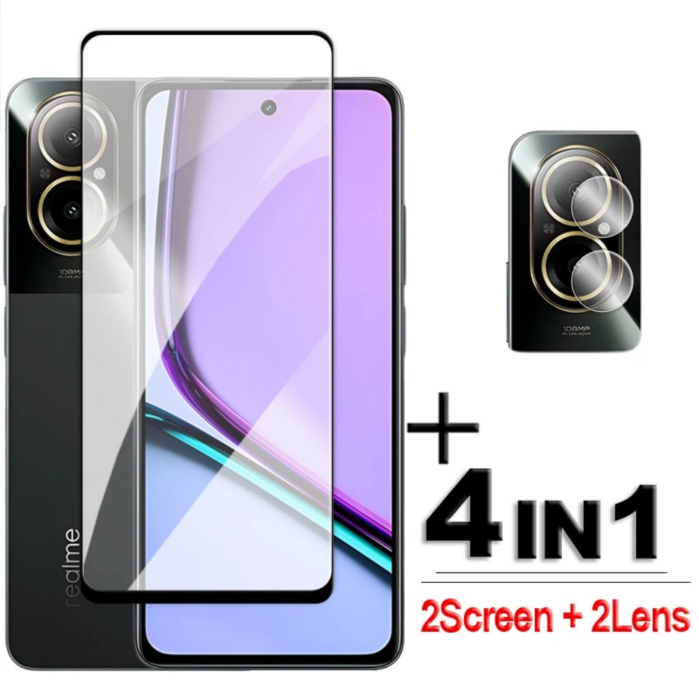 Realme C67 - 4in1 الزجاج المقسى ل Realme C75X