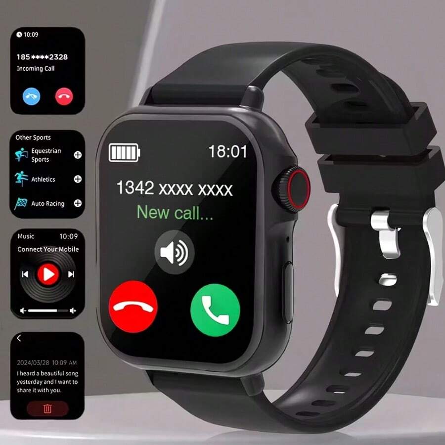 ساعة ذكية 2025 بشاشة لمس كاملة - مراجعة Smartwatch Touch وسعره
