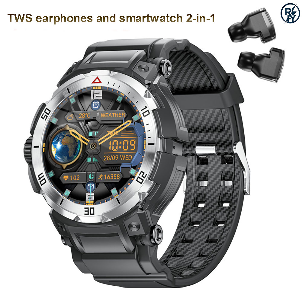 ساعة ذكية 2 في 1 مع سماعات بلو - مراجعة Smartwatch Headset وسعره