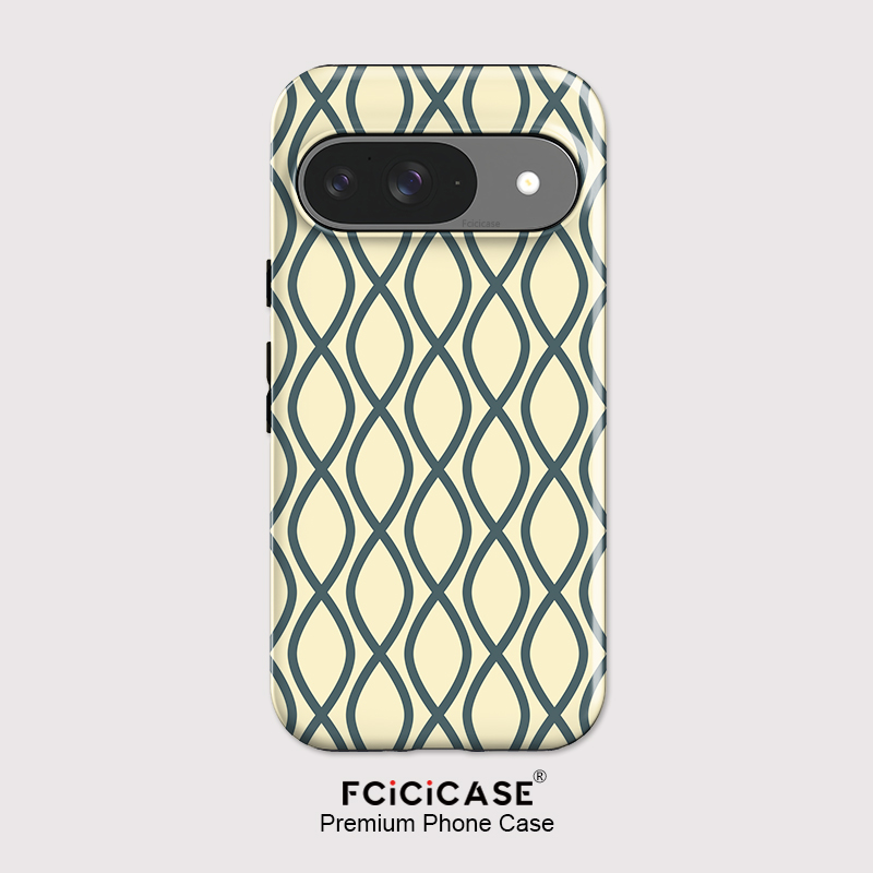غطاء هاتف أنيق بتصميم مخطط من  - مراجعة Google Pixel 8A وسعره