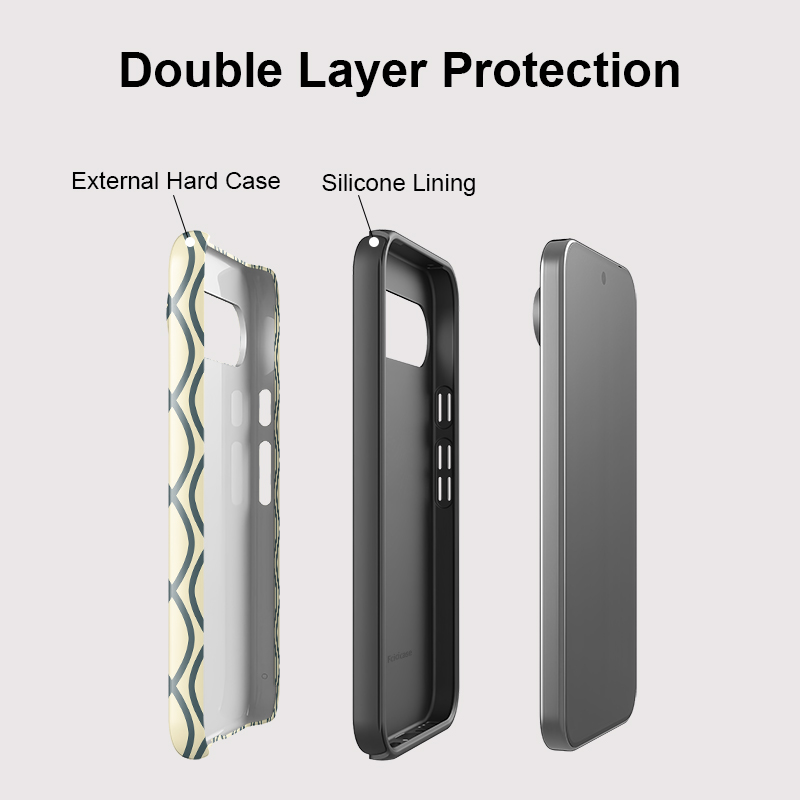 غطاء هاتف أنيق بتصميم مخطط من  - مراجعة Google Pixel 8A وسعره