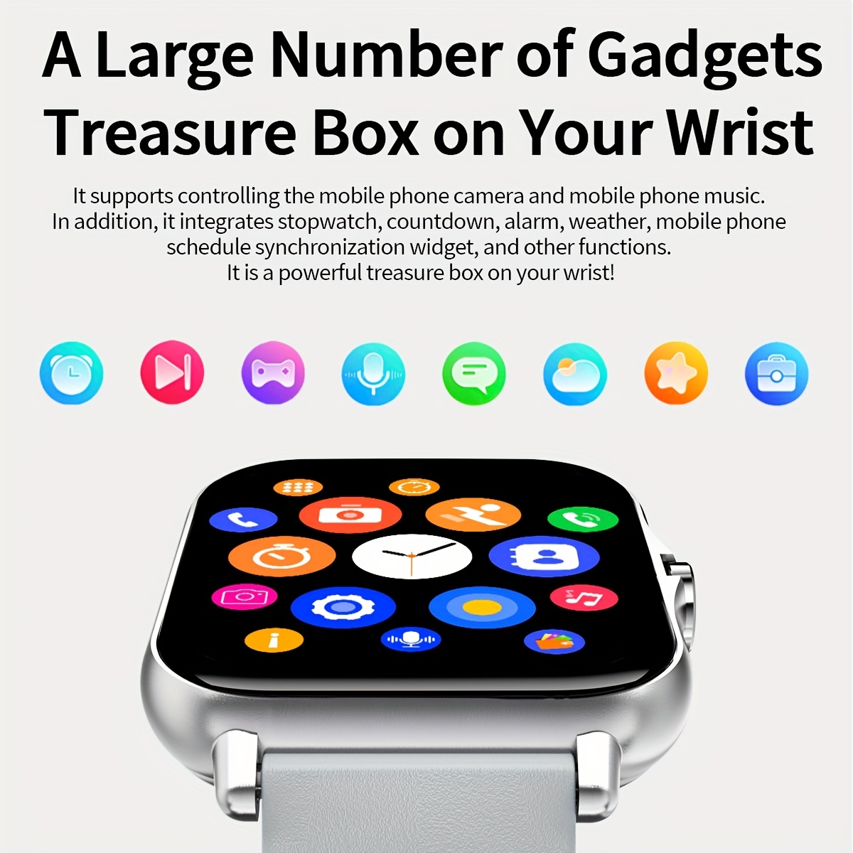 ساعة ذكية مقاس 1.83 بوصة للرجا - مراجعة Smartwatch Instagram وسعره