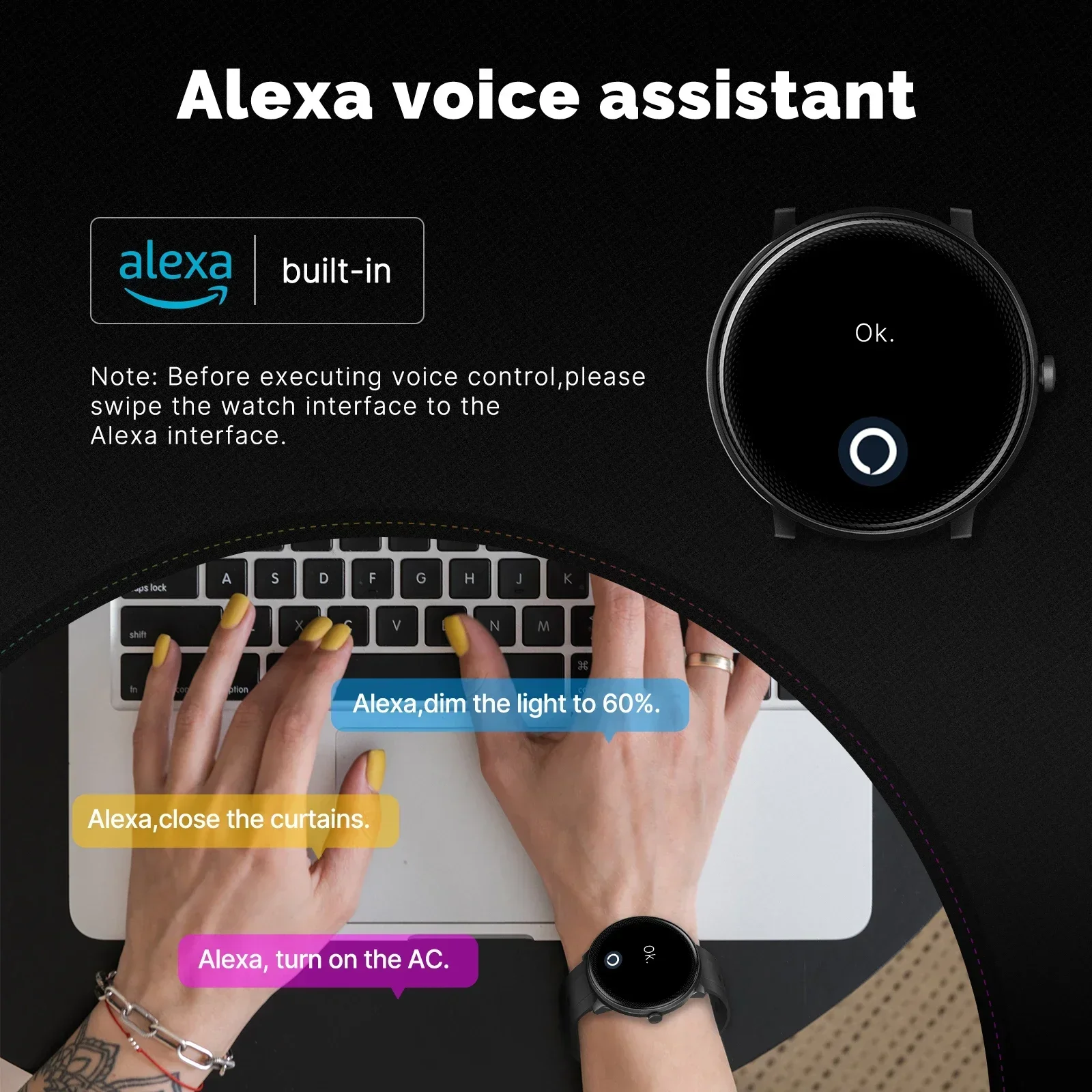 ساعة ذكية مع متتبع لياقة بدنية - مراجعة Smartwatch Touch وسعره