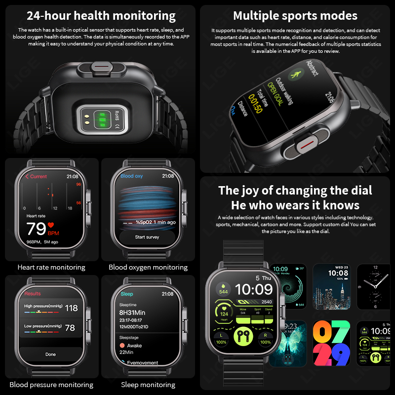 NFC ساعة ذكية TWS 2 في 1 سماعة - مراجعة Smartwatch Headset وسعره